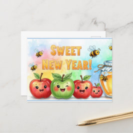 Cartão Postal Rosh Hashanah Ano Novo Judaico