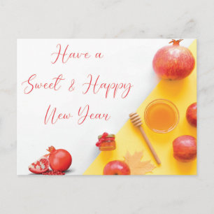 Cartão Postal Rosh Hashanah Shana Tova Ano Novo Judaico Saudação