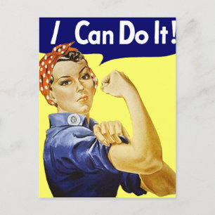Cartão Postal Rosie Riveter - Eu Posso Fazer Glenn Beck Poster