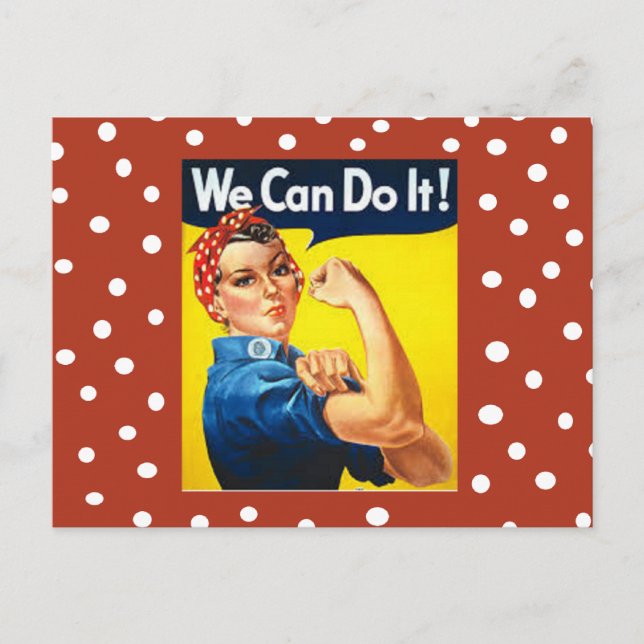 Cartão Postal Rosie the Riveter (Frente)