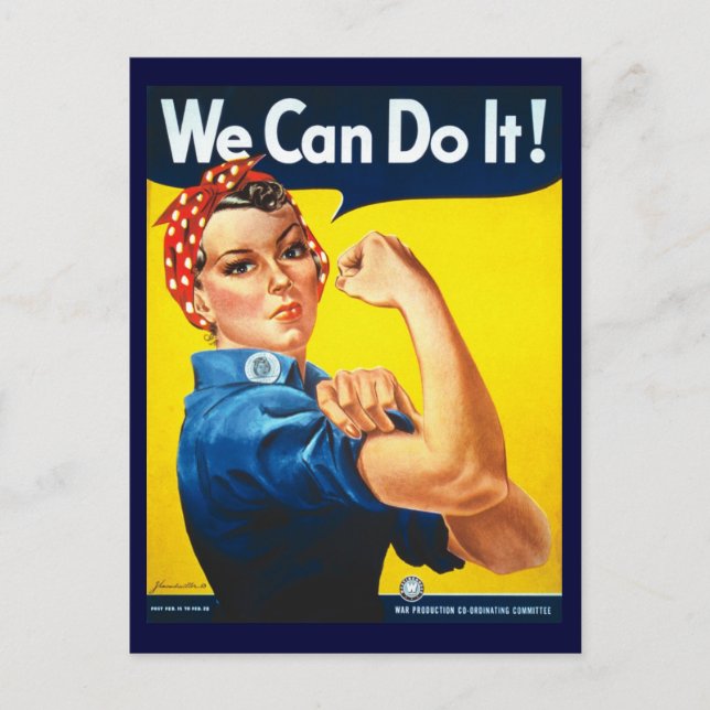 Cartão Postal Rosie the Riveter (Frente)