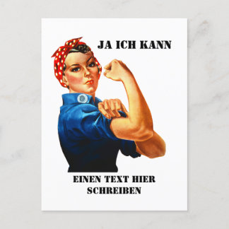 Cartão Postal Rosie the Riveter - Yes We Can