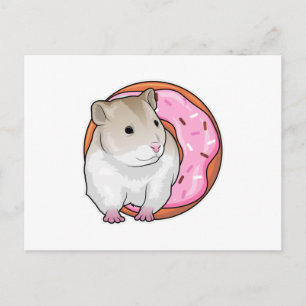 Cartão Postal Rosquinha de Hamster