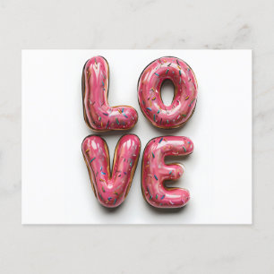Cartão Postal Rosquinha esqueça o amor - Cartão-postal do Dia de