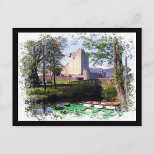 Cartão Postal Ross Castle Ireland Postcard
