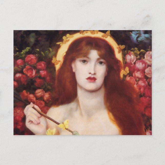 Cartão Postal Rossetti Venus Verticordia Belas Artes (Frente)