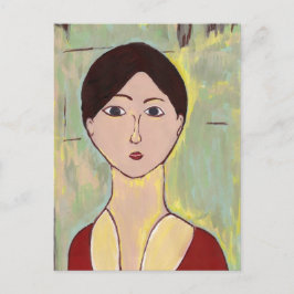 Cartão Postal Rosto da garota depois de Matisse