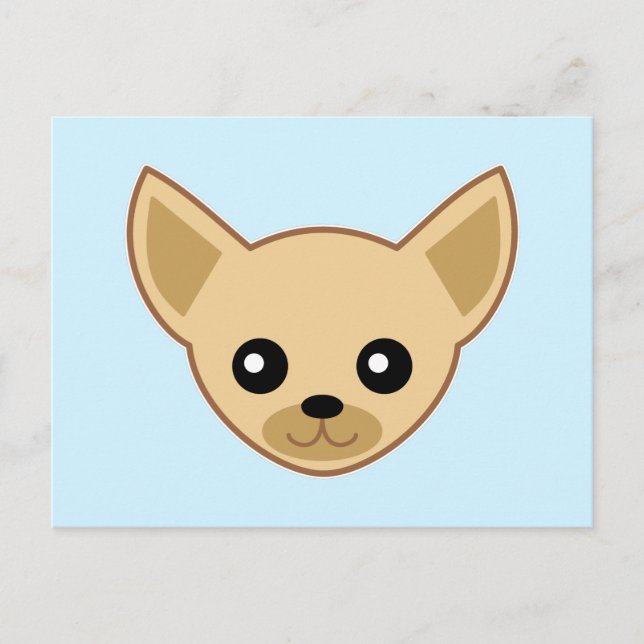 Cartão Postal Rosto de Chihuahua (Frente)