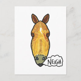 Cartão Postal Rosto do Cavalo Perto