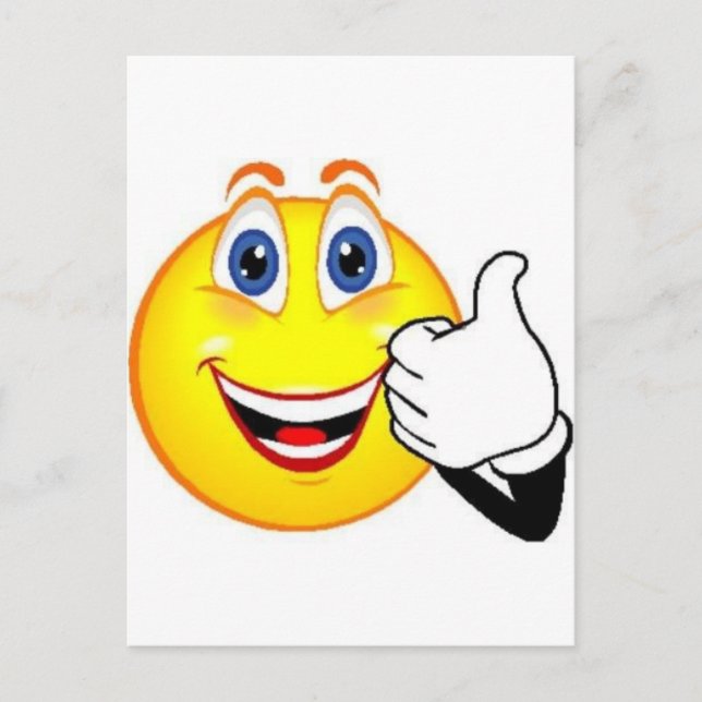 Cartão Postal Rosto Feliz (Frente)