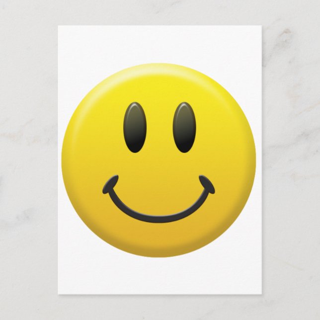 Cartão Postal Rosto Feliz (Frente)