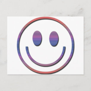 Cartão Postal Rosto Retro Groovy