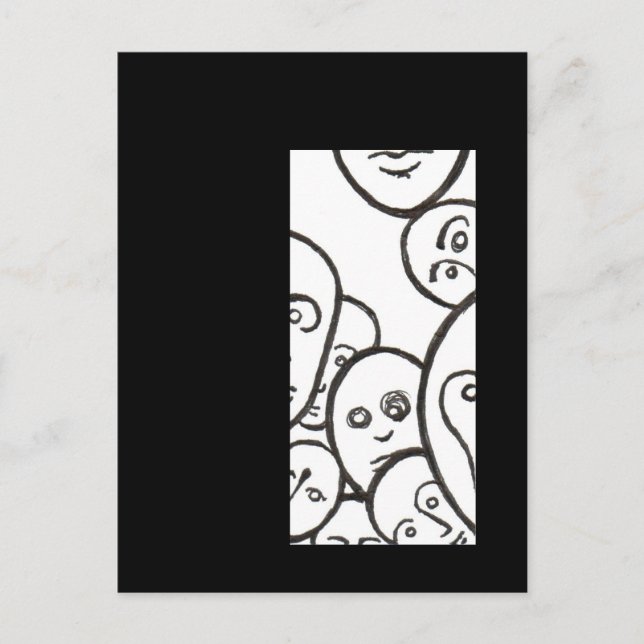 Cartão Postal Rostos (Frente)