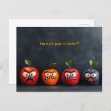 Rostos de Frutas Engraçados Demais Polpa para Lida