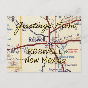 Cartão Postal Roswell New Mexico Vintage