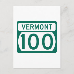 Cartão Postal Rota 100, Vermont, EUA