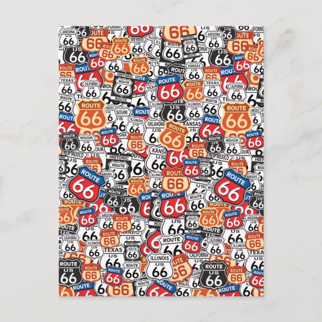 Cartão Postal Rota 66 (Frente)