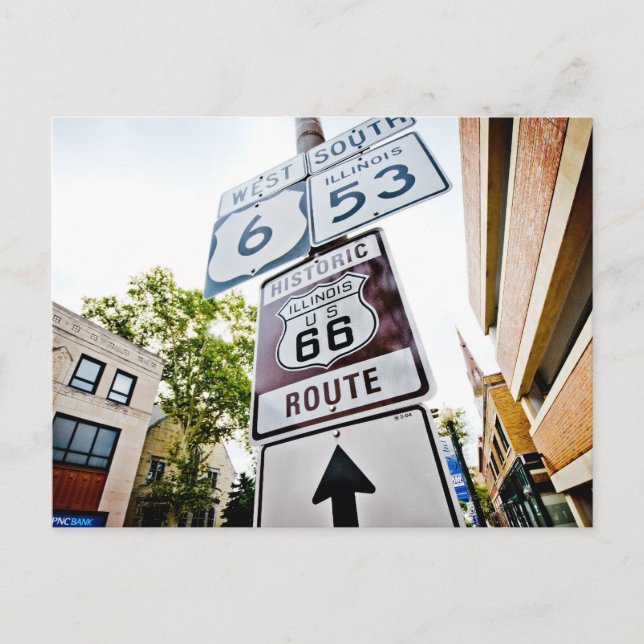 Cartão Postal Rota 66 - Estrada-Mãe (Frente)