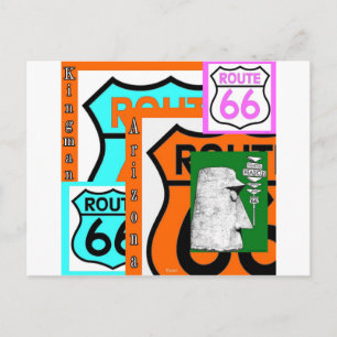 Cartão Postal Rota 66 Kingman Giganticus Headicus AZ