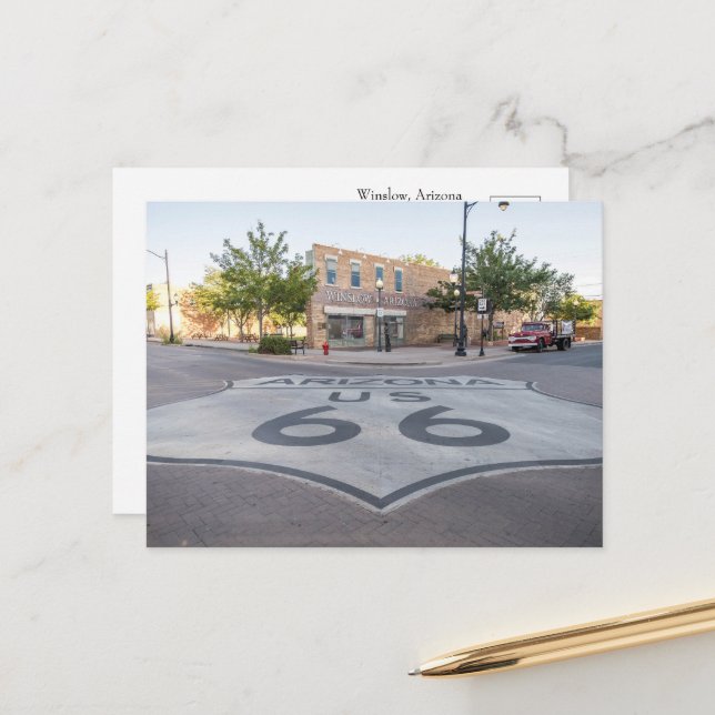 Cartão Postal Rota 66 Landmark Souvenir (Frente/Verso In Situ)