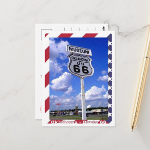 Cartão Postal Rota 66 - Oklahoma - Estados Unidos -