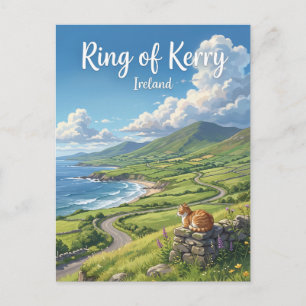 Cartão Postal Rota Cênica do Anel de Kerry Irlanda