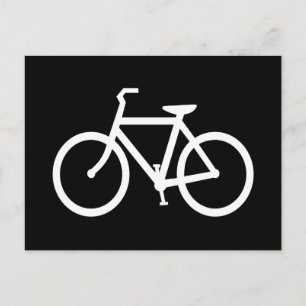 Cartão Postal Rota de Bicicleta Branca