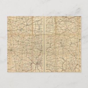 Cartão Postal Rota Postal de Ohio