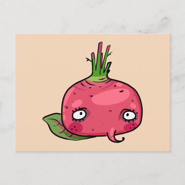 Cartão Postal Rote Beete beet (Frente)
