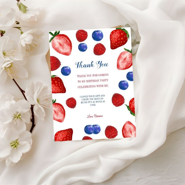 Cartão Postal Roteiro de agradecimento para festa de aniversário (Criador carregado)