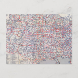 Cartão Postal Roteiro dos Estados Unidos