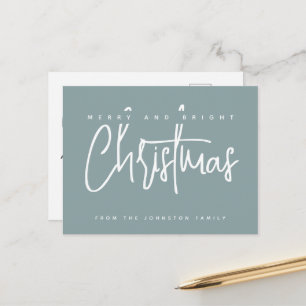 Cartão Postal Roteiro simples de Natal Alegre e Moderno