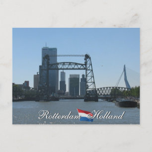 Cartão postal Roterdão Skyline Holland