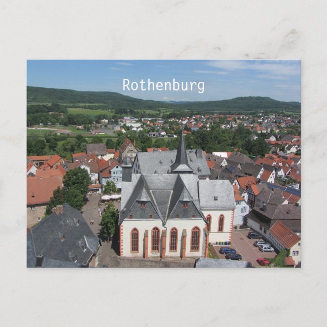 Cartão Postal Rothenburg, Alemanha (Frente)