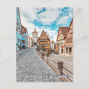 Cartão Postal Rothenburg ob der Tauber, Alemanha