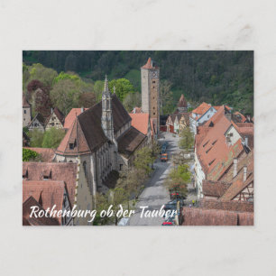 Cartão Postal Rothenburg ob der tauber — cidade antiga de cima