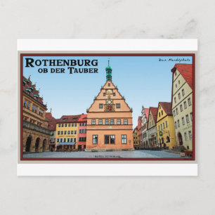 Cartão Postal Rothenburg od Tauber - der Marktplatz