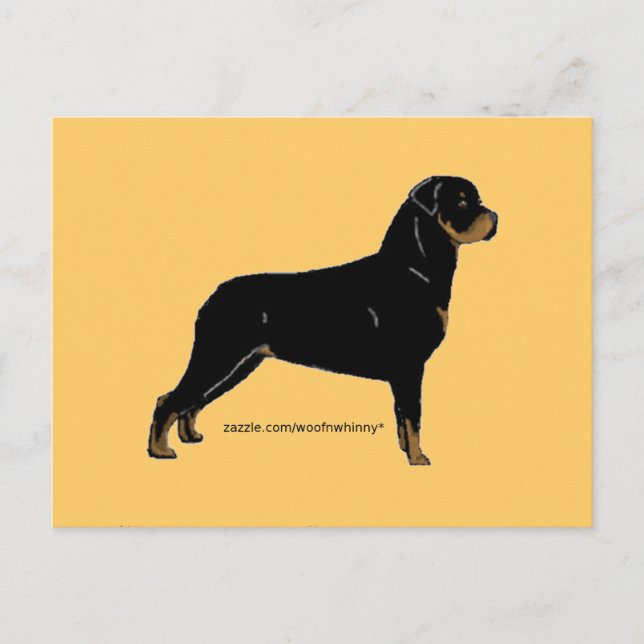 Cartão Postal Rottweiler (Frente)