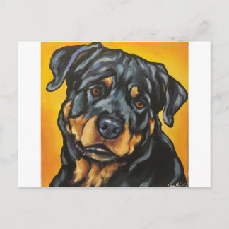 Cartão Postal Rottweiler Doce