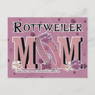 Cartão Postal Rottweiler MOM