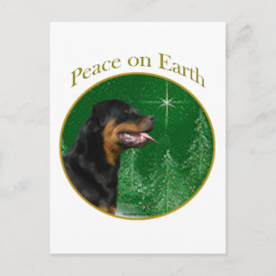 Cartão Postal Rottweiler Peace