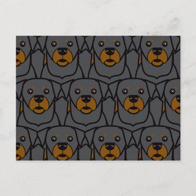 Cartão Postal Rottweilers (Frente)