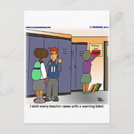 Cartão Postal Rótulo de aviso