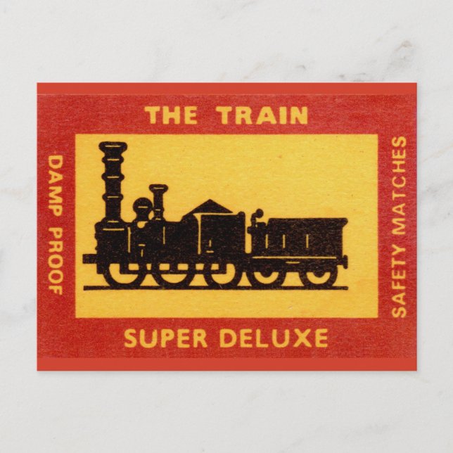 Cartão Postal Rótulo de correspondência entre a vinheta do combo (Frente)