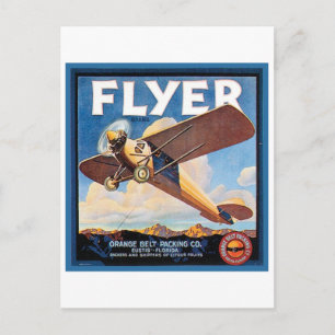 Cartão Postal Rótulo de Taxa de Vintagem de Embalagem do Cinturã