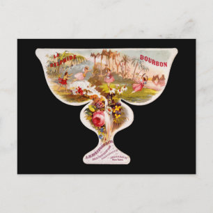 Cartão Postal Rótulo de uísque Sylphide bourbon