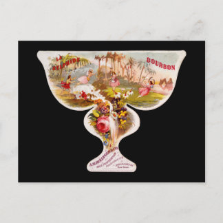 Cartão Postal Rótulo de uísque Sylphide bourbon