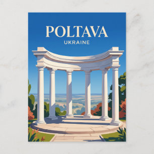 Cartão Postal Rotunda Branca Ucrânia
