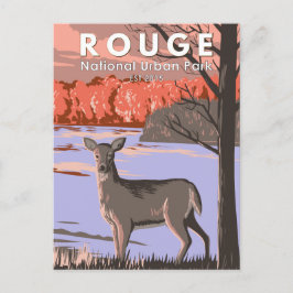 Cartão Postal Rouge National Urban Park Canada Viagem Vintage
