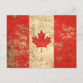 Cartão Postal Rough Aglage Bandeira Canadense